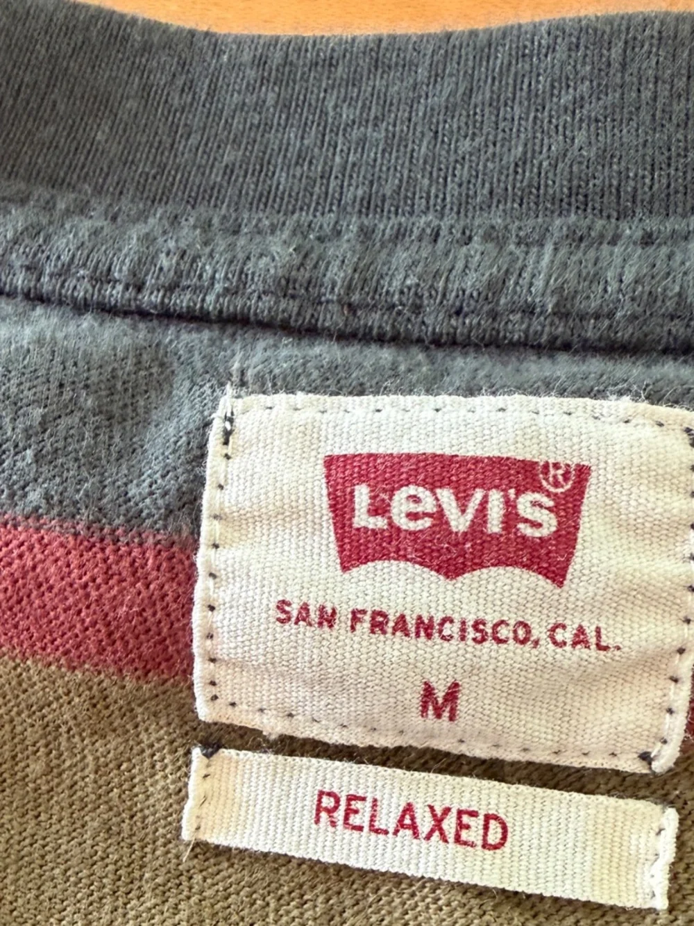 Levi's Relaxed T-shirt, Cotton Long Sleeves M